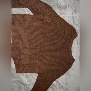 AE brown mid length sweater size L
